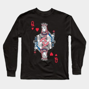 Queen Of Hearts Long Sleeve T-Shirt